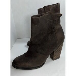 ALDO Womens Izabel Brown Leather Ankle Boots Booties Sz 10 Preppy Office Carrier